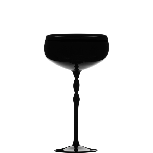 Glasses Champagne Sklenice na šampaňské Barman, černá