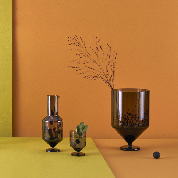 Accessories Vase Váza na květiny Dot, tmavý smoke