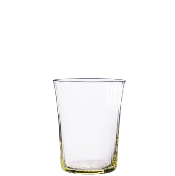 Specialities Discount Sklenice na vodu s optikou 250ml, žlutá